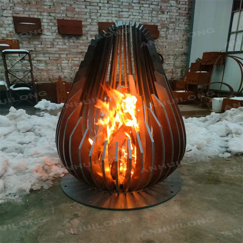 Crushed Black Lava Filling gas fire pit table Distributor